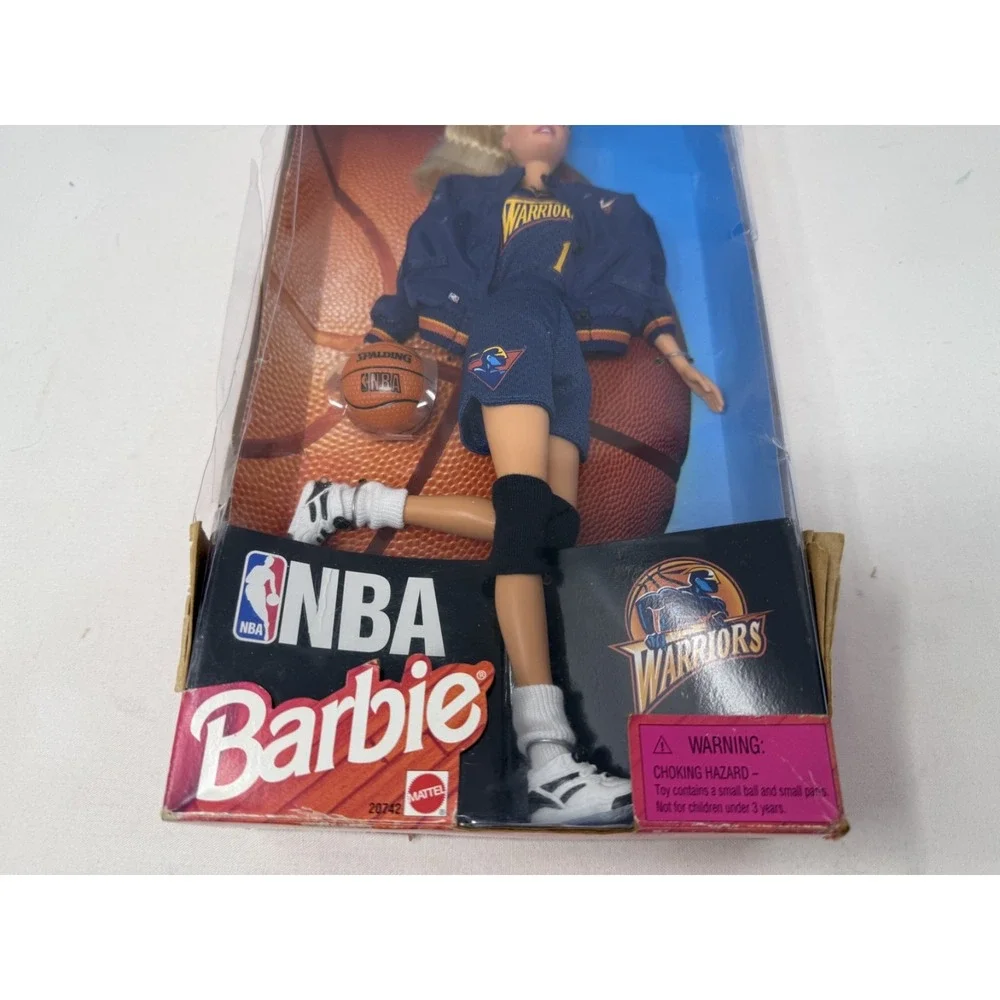 1998 NBA Barbie Golden State Warriors Barbie Basketball Collectible #20742